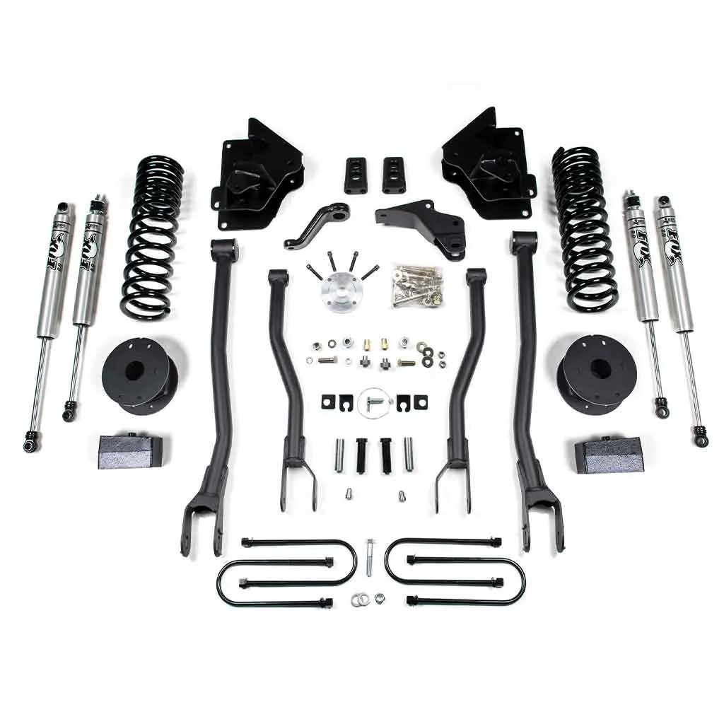 2013-2018 Dodge Ram 3500 Truck 4WD w/ Rear 4" 4-Link Suspension Lift Kit GAS - 1646H