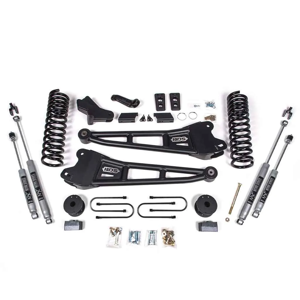 2013-2018 Dodge Ram 3500 Truck 4WD w/ Rear 4" Radius Arm Lift Kit - 1792H
