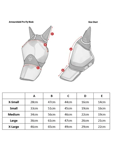 Armour Shield Pro Full Fly Mask - With Nose
