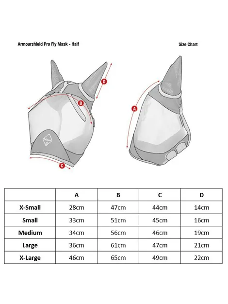 Armour Shield Pro Half Fly Mask