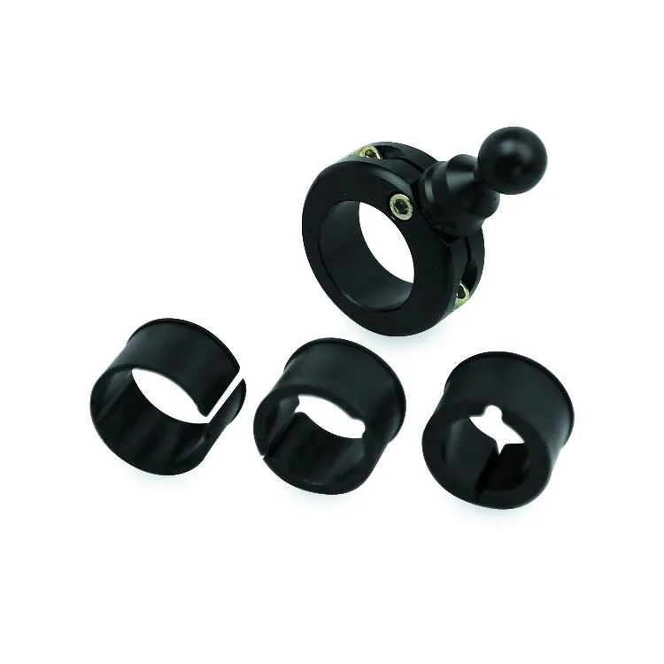 Biker Gripper Cell Phone Handlebar Universal Bar Mount in Black or Chrome-Harley or Metric-STREET-ADVENTURE-DIRT