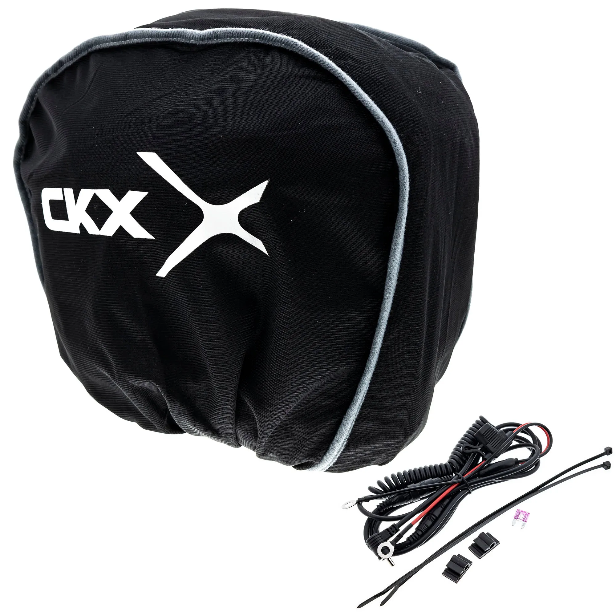 CKX Mission Carbon Fiber Electric Shield Snowmobile Helmet Black