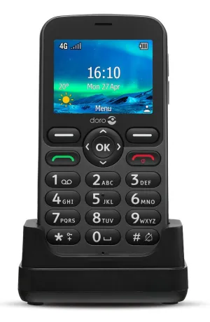 Doro 5860 4G Black White 2.4In