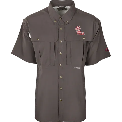 Drake Ole Miss Flyweight Wingshooter's Short Sleeve Shirt
