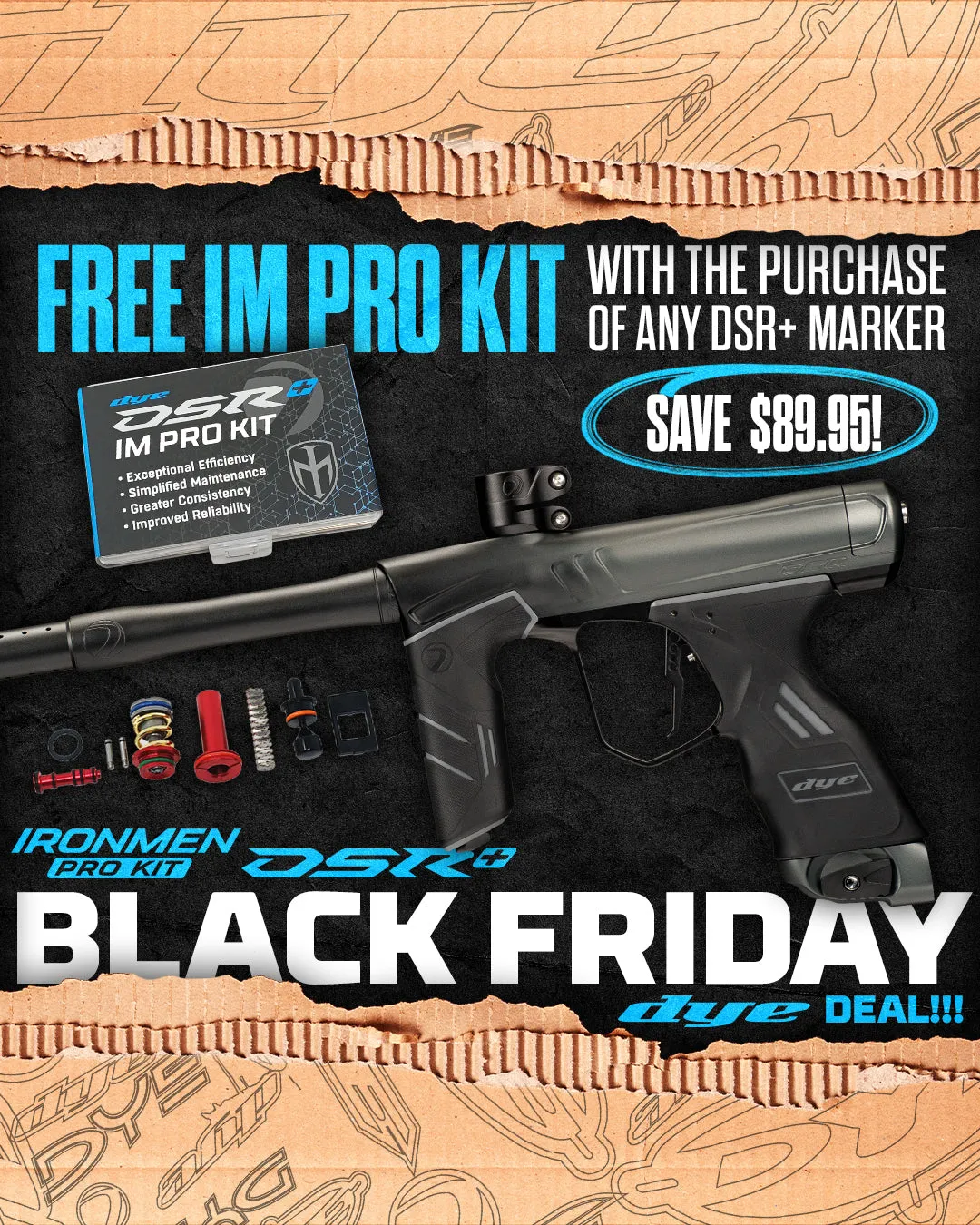 DSR  ONYX SLATE FADE DUST - INCLUDES FREE IM PRO KIT BLACK FRIDAY SPECIAL!