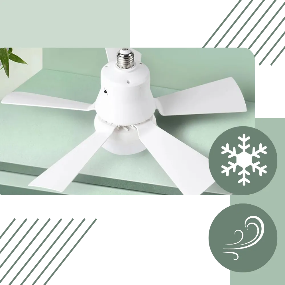 E27 Socket Fan Light
