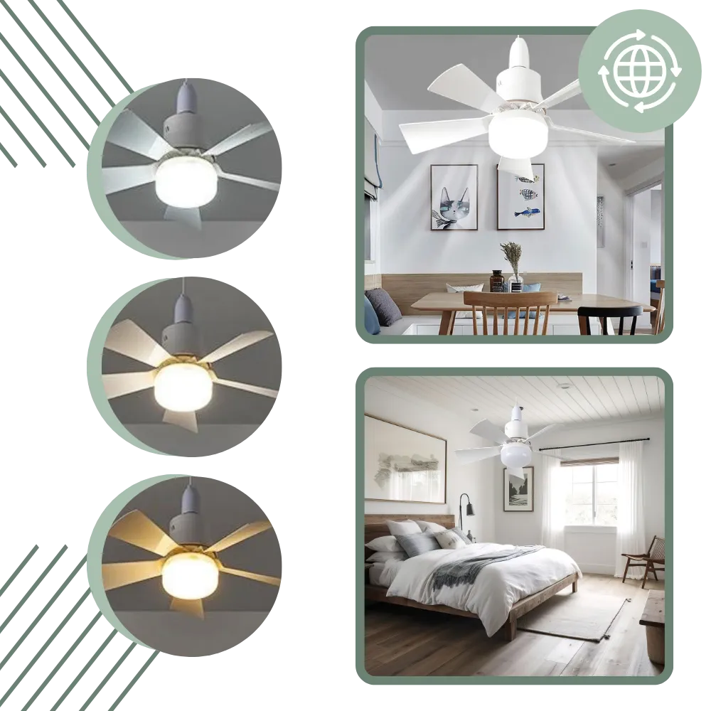 E27 Socket Fan Light