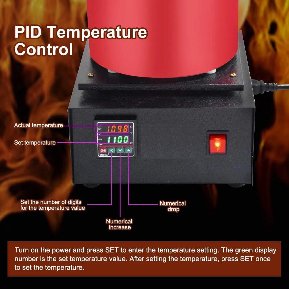 Electric Digital Metal Melting Furnace Kit