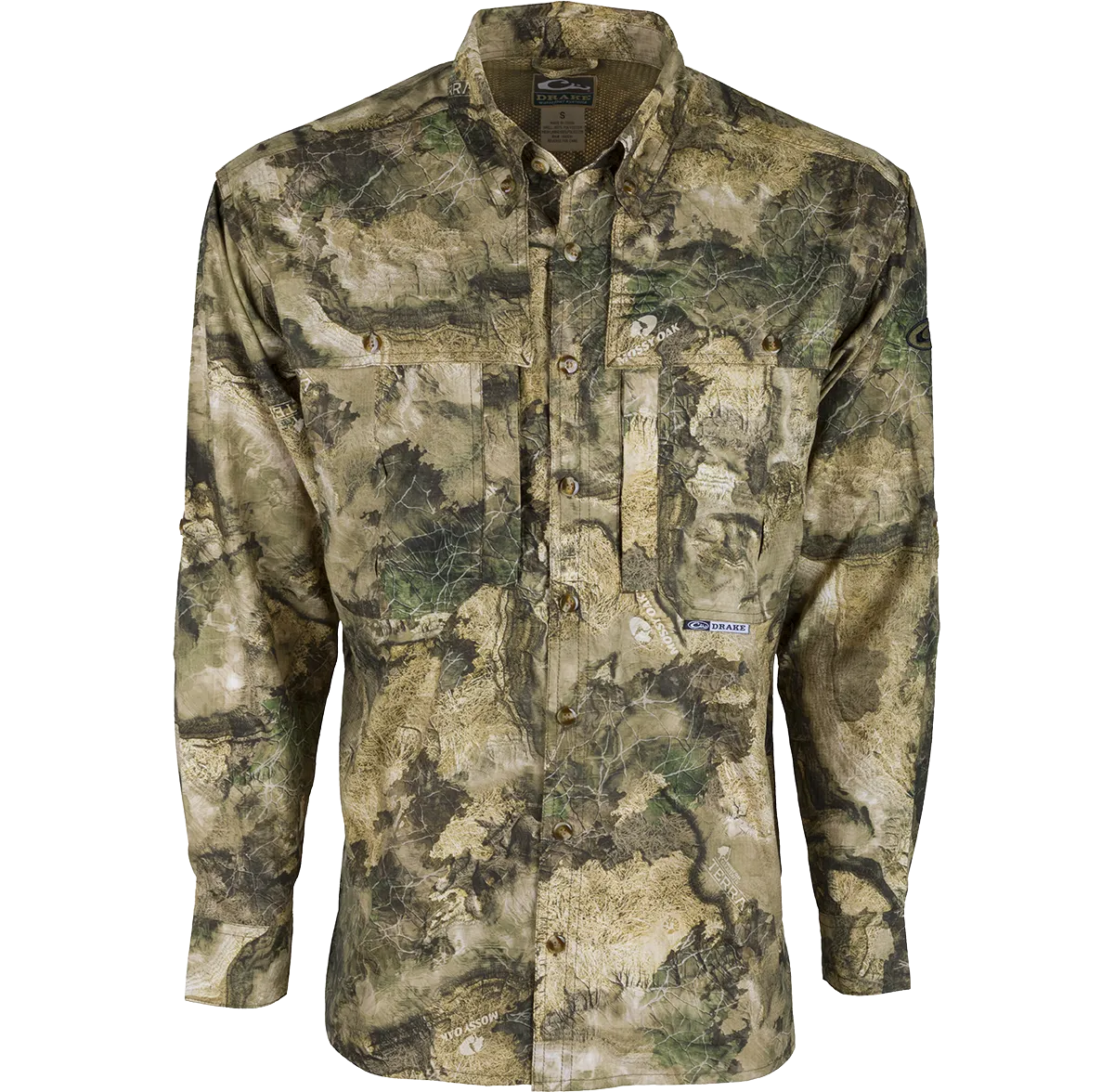 EST Camo Flyweight Wingshooter's Shirt L/S - Mossy Oak Terra Bayou