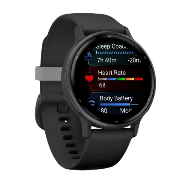 GARMIN vívoactive 5 - Smartwatch - Black Case with Slate Bezel