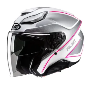 HJC F31 Ludi MC8 Pink Open Face Motorbike Helmet
