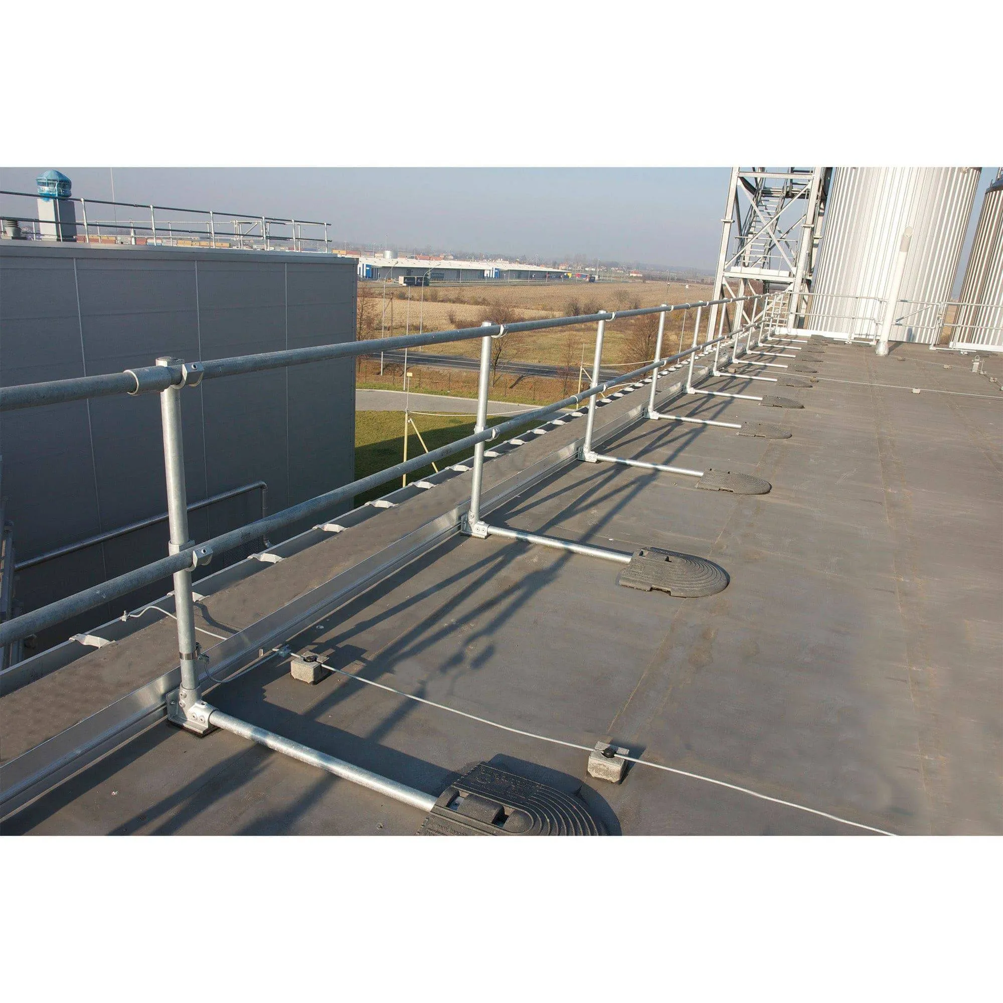 Kee Guard Non Penetrating Rooftop Railing - Long Kit - OSHA Certified