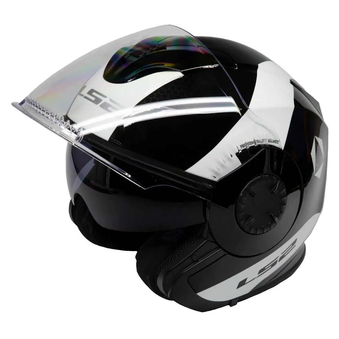 LS2 Helmets Verso Rave Motorcycle Open Face & 3/4 Helmet