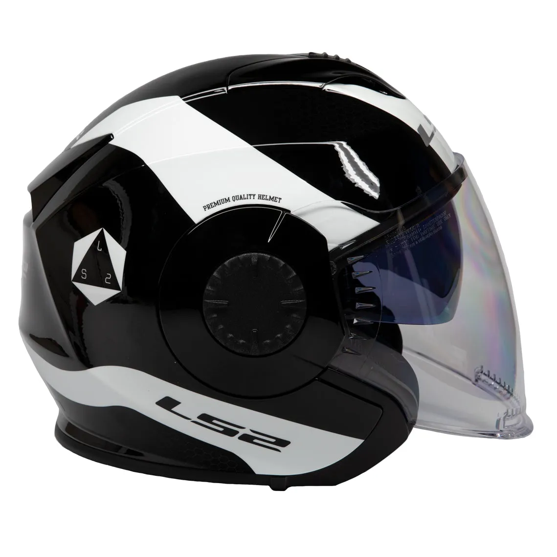 LS2 Helmets Verso Rave Motorcycle Open Face & 3/4 Helmet