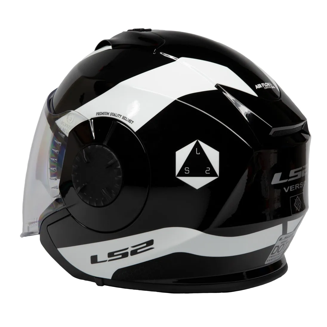 LS2 Helmets Verso Rave Motorcycle Open Face & 3/4 Helmet