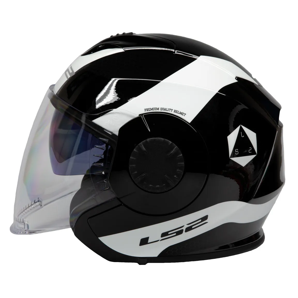 LS2 Helmets Verso Rave Motorcycle Open Face & 3/4 Helmet