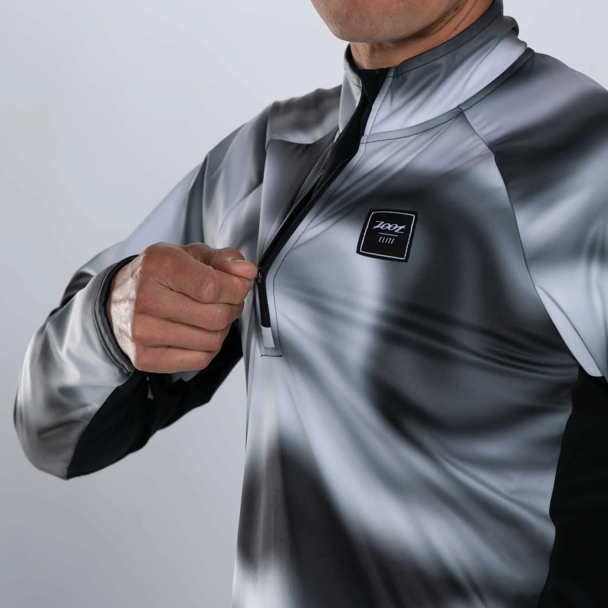 Mens Elite Thermo Shield 1/2 Zip - Blur