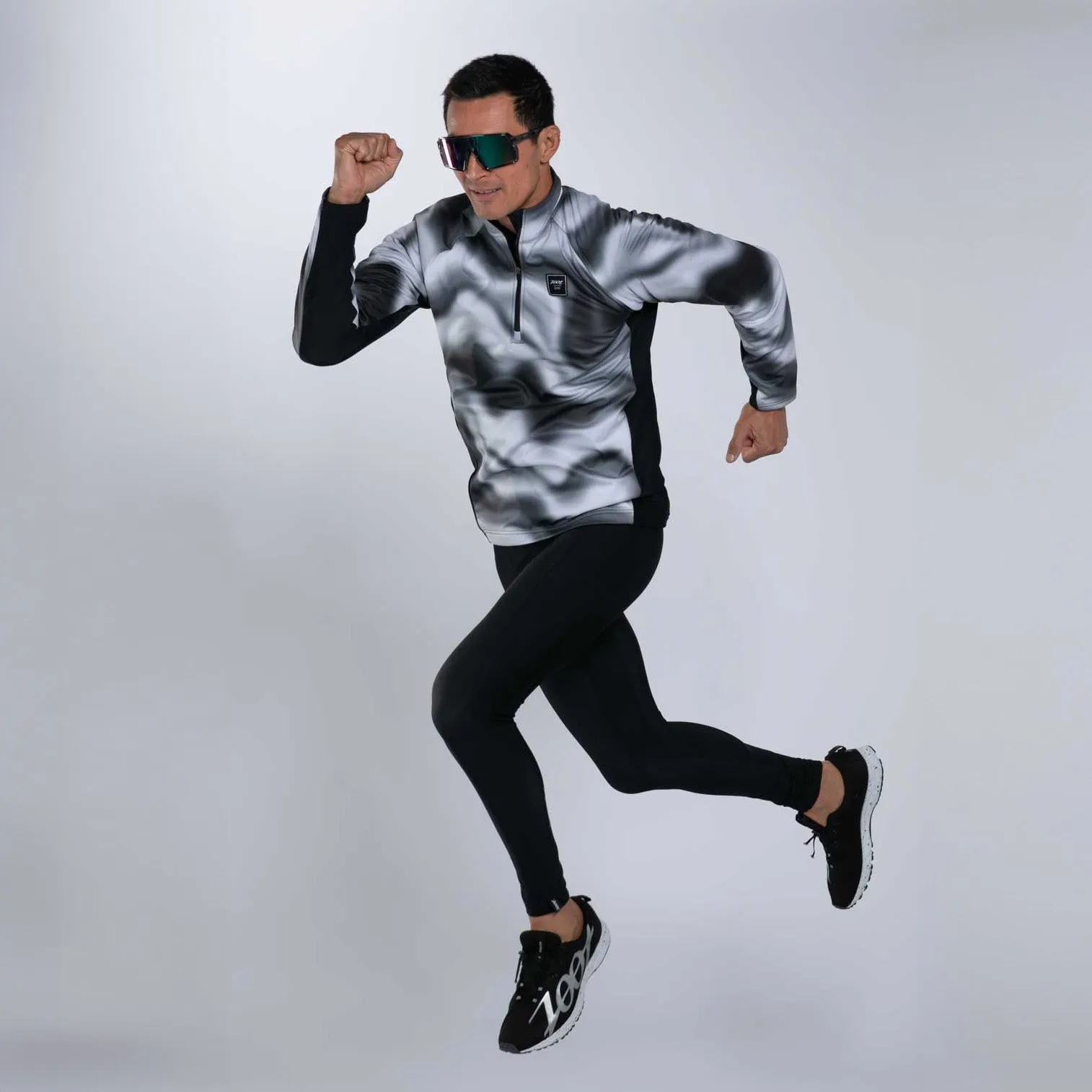Mens Elite Thermo Shield 1/2 Zip - Blur