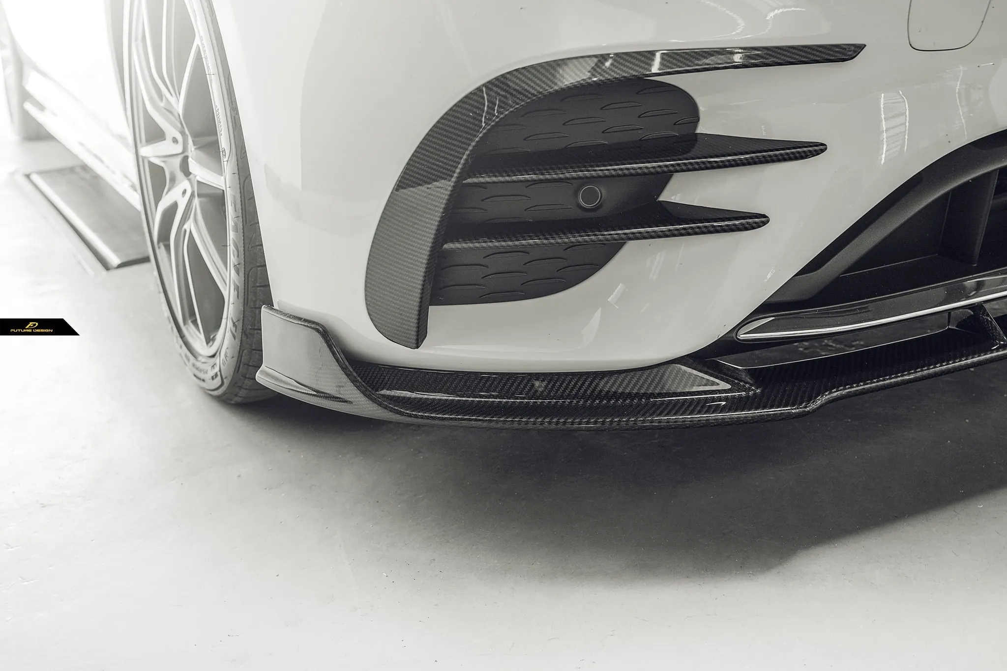 Mercedes-Benz W213 E-Class 2020  Facelift Carbon Fiber Front Lip Spoiler by Future Design