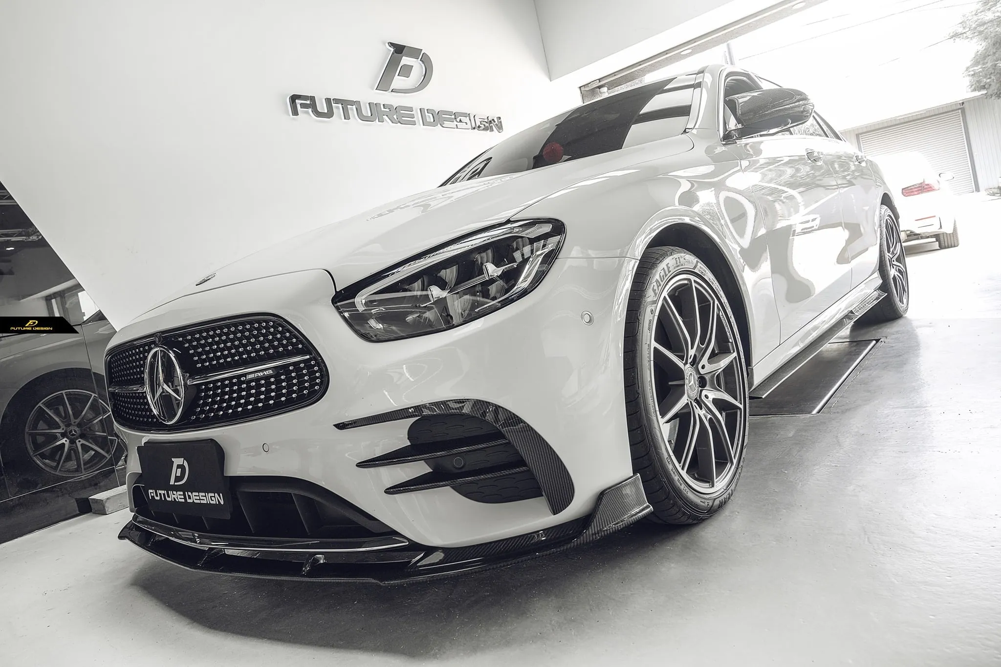 Mercedes-Benz W213 E-Class 2020  Facelift Carbon Fiber Front Lip Spoiler by Future Design