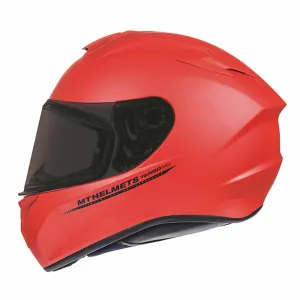 MT Targo Motorcycle Helmet Solid Matt Red
