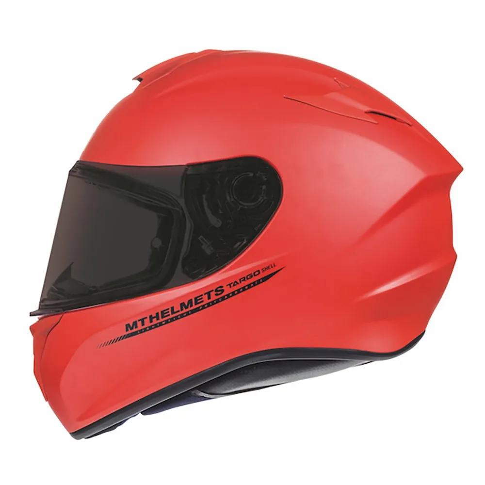 MT Targo Motorcycle Helmet Solid Matt Red