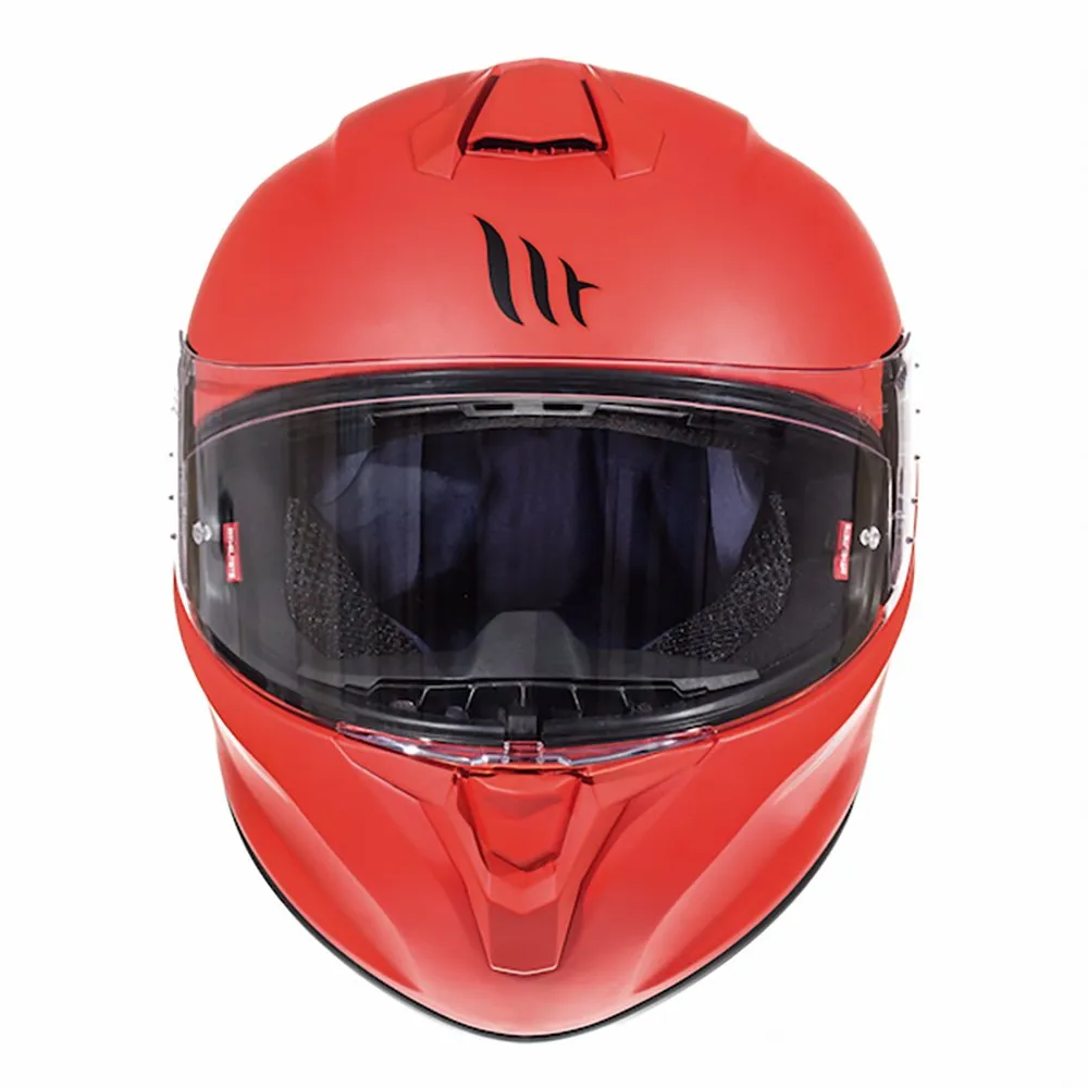MT Targo Motorcycle Helmet Solid Matt Red