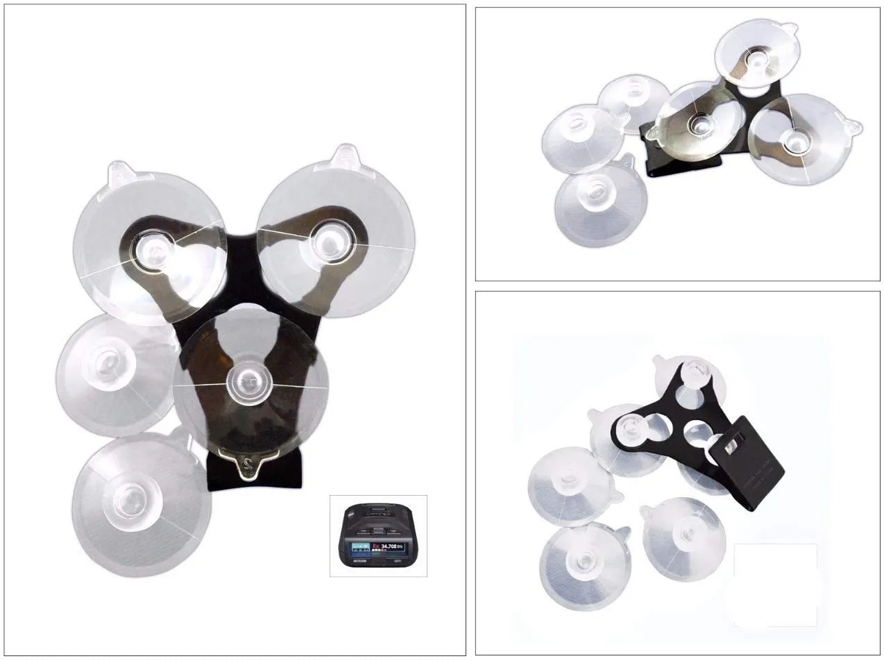 Noa Store R1 R2 R3 Windshield Mount Bracket   6 Suction Cups Compatible with Uniden Radar