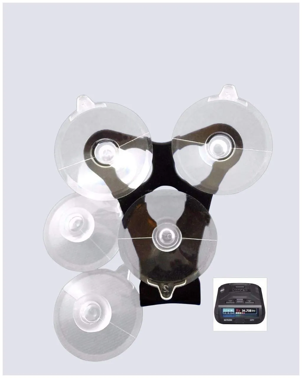Noa Store R1 R2 R3 Windshield Mount Bracket   6 Suction Cups Compatible with Uniden Radar