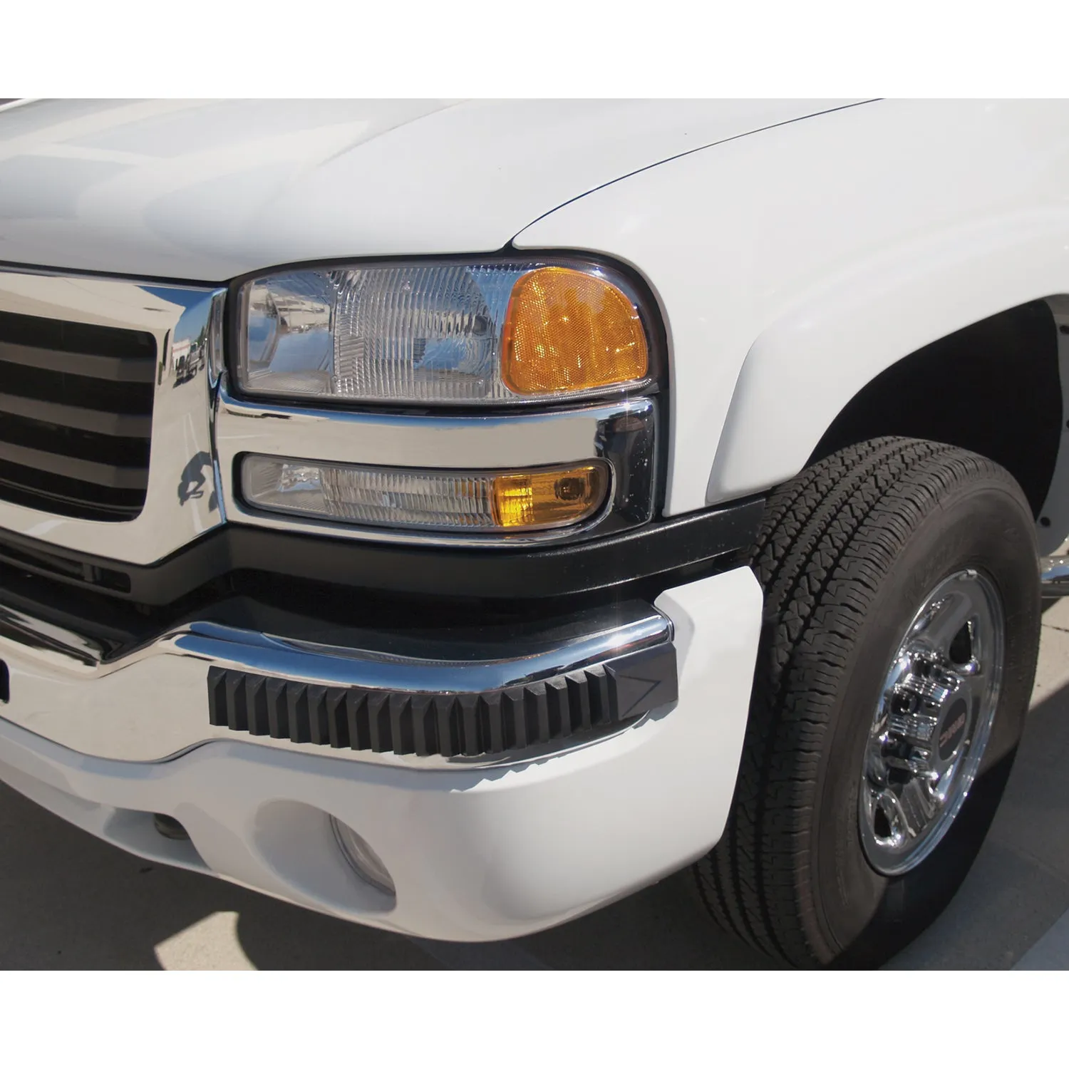 Pacer Performance Heavy Duty Bumper Body Guard Bumper Front Serrated - Stick-On