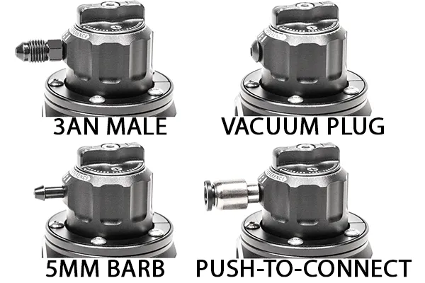 Radium Engineering Fuel Pressure Regulator Conversion Kit (RA-Series, Black) 20-1101-00