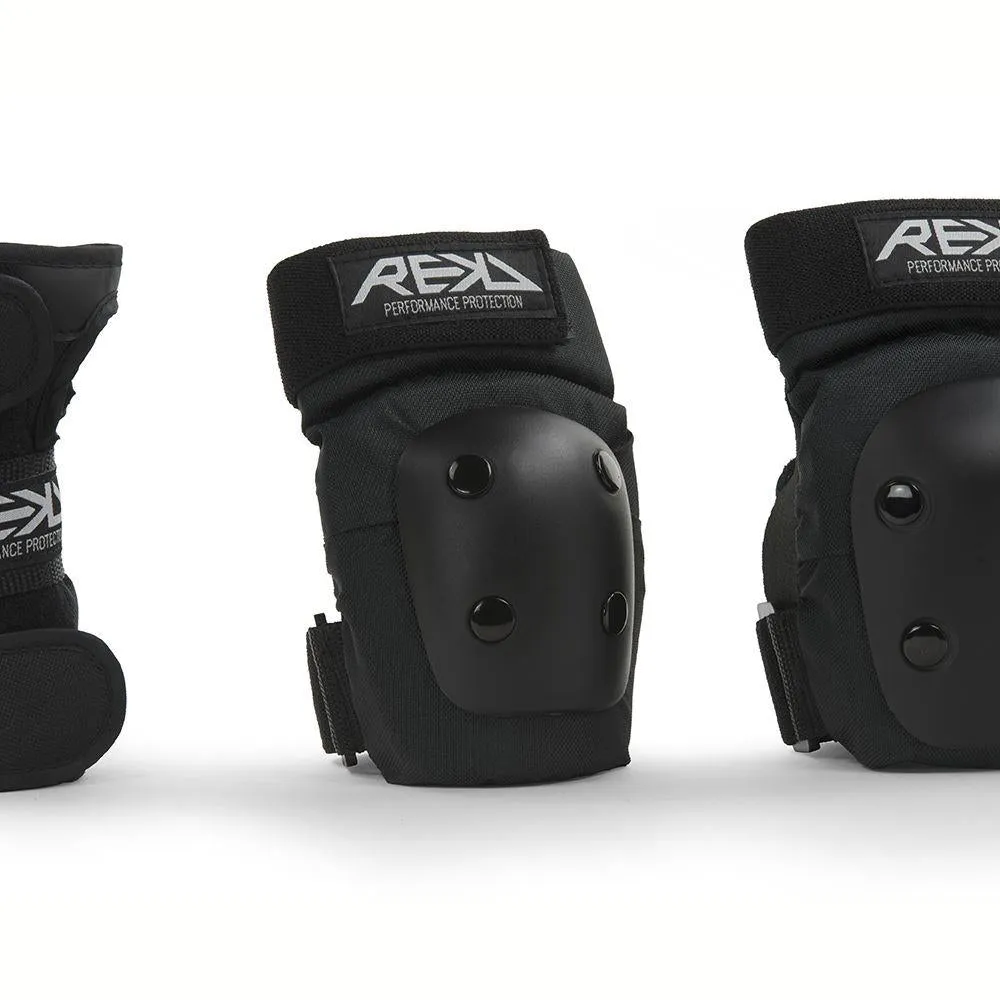 REKD Junior Heavy Duty Triple Pad Set Black