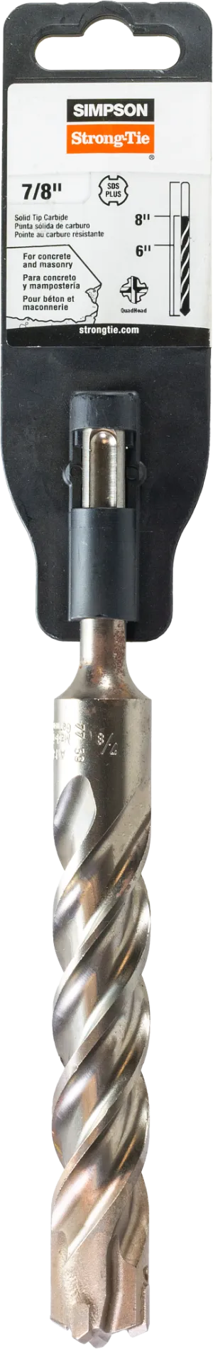 Simpson MDPL08708Q 7/8 in. x 8 in. SDS-plus Quad-Head Shank Drill Bit
