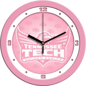 Tennessee Tech Wall Clock - Pink