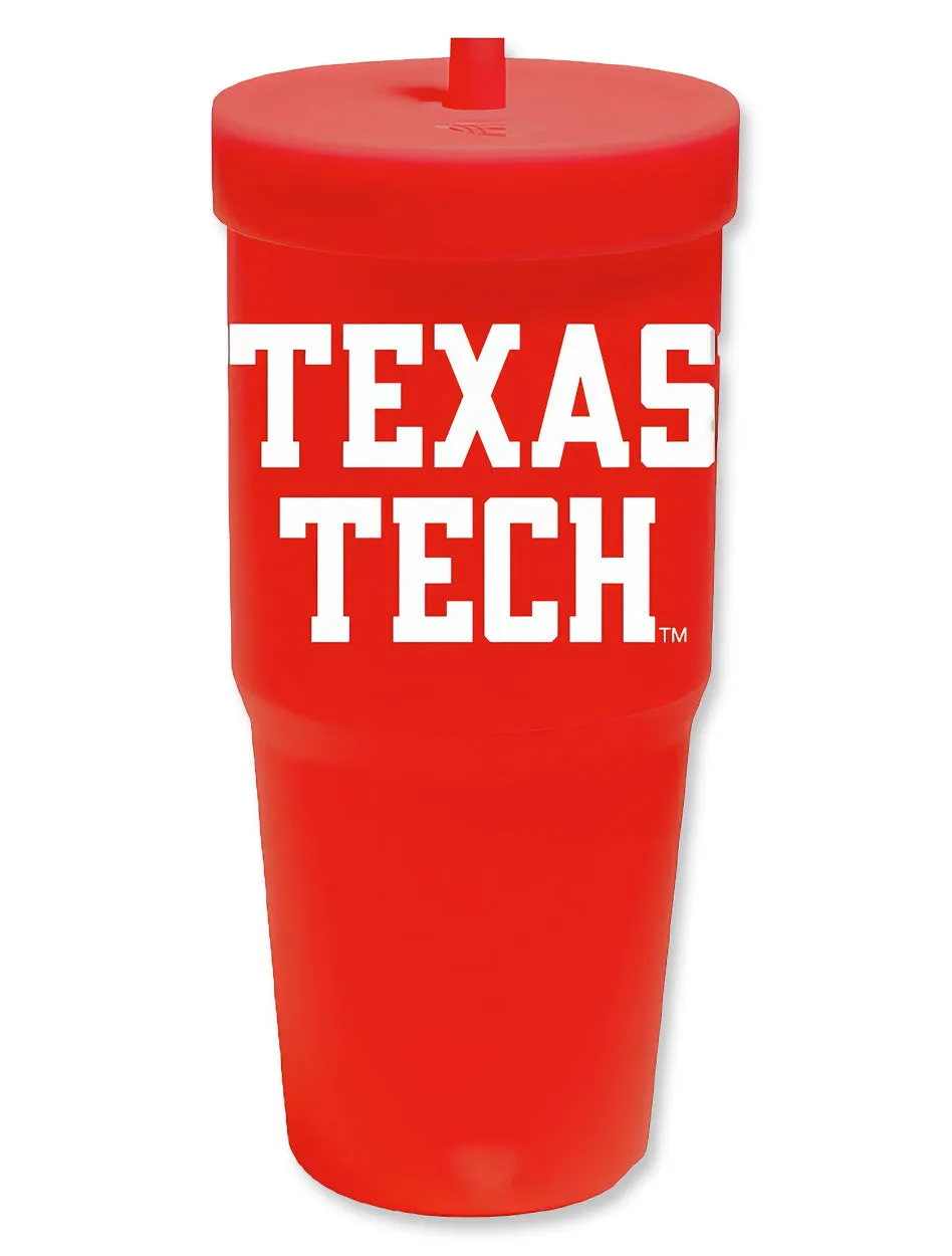 Texas Tech  32 oz Silicone Straw Tumbler