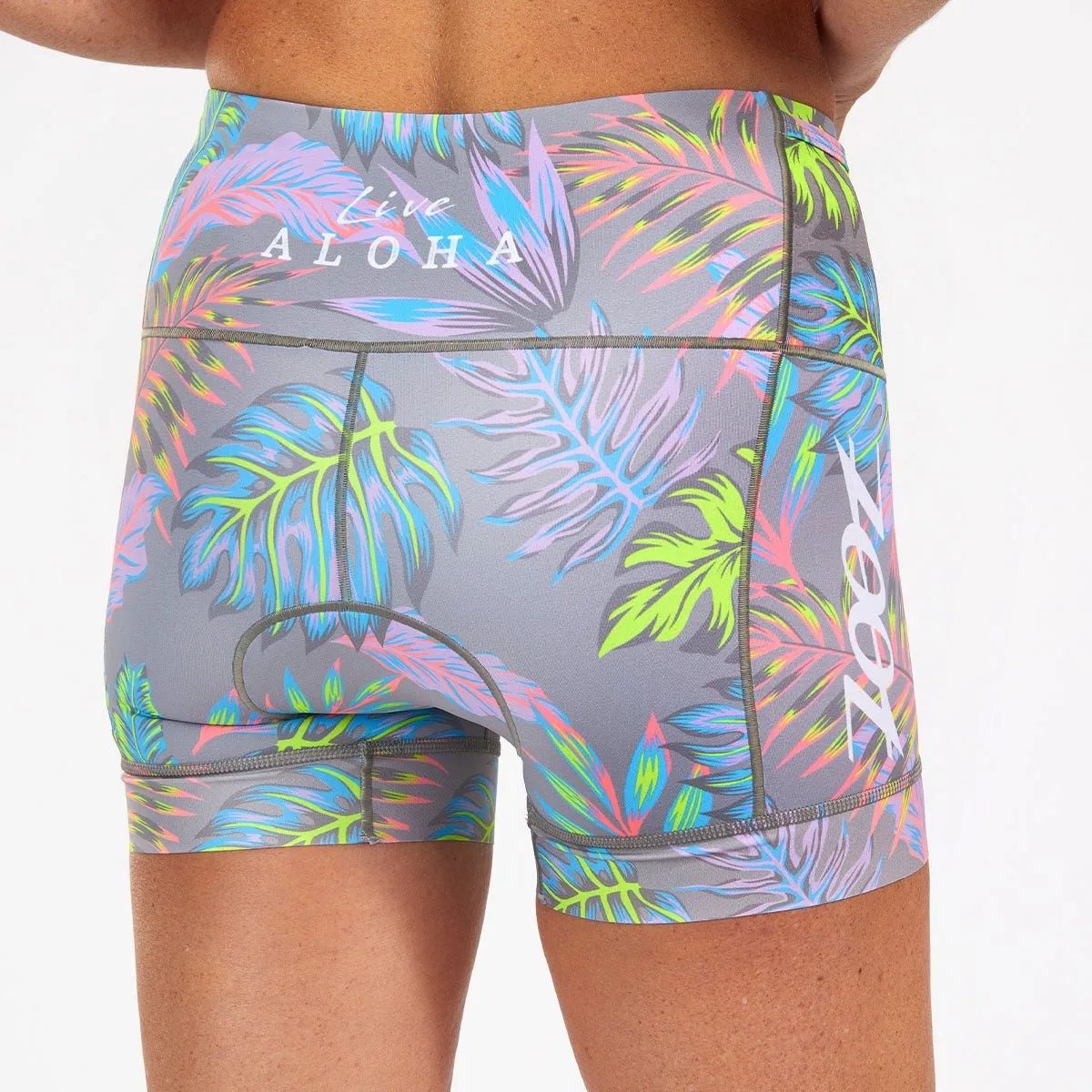 Women's Ltd Tri 4" Short - Live Aloha