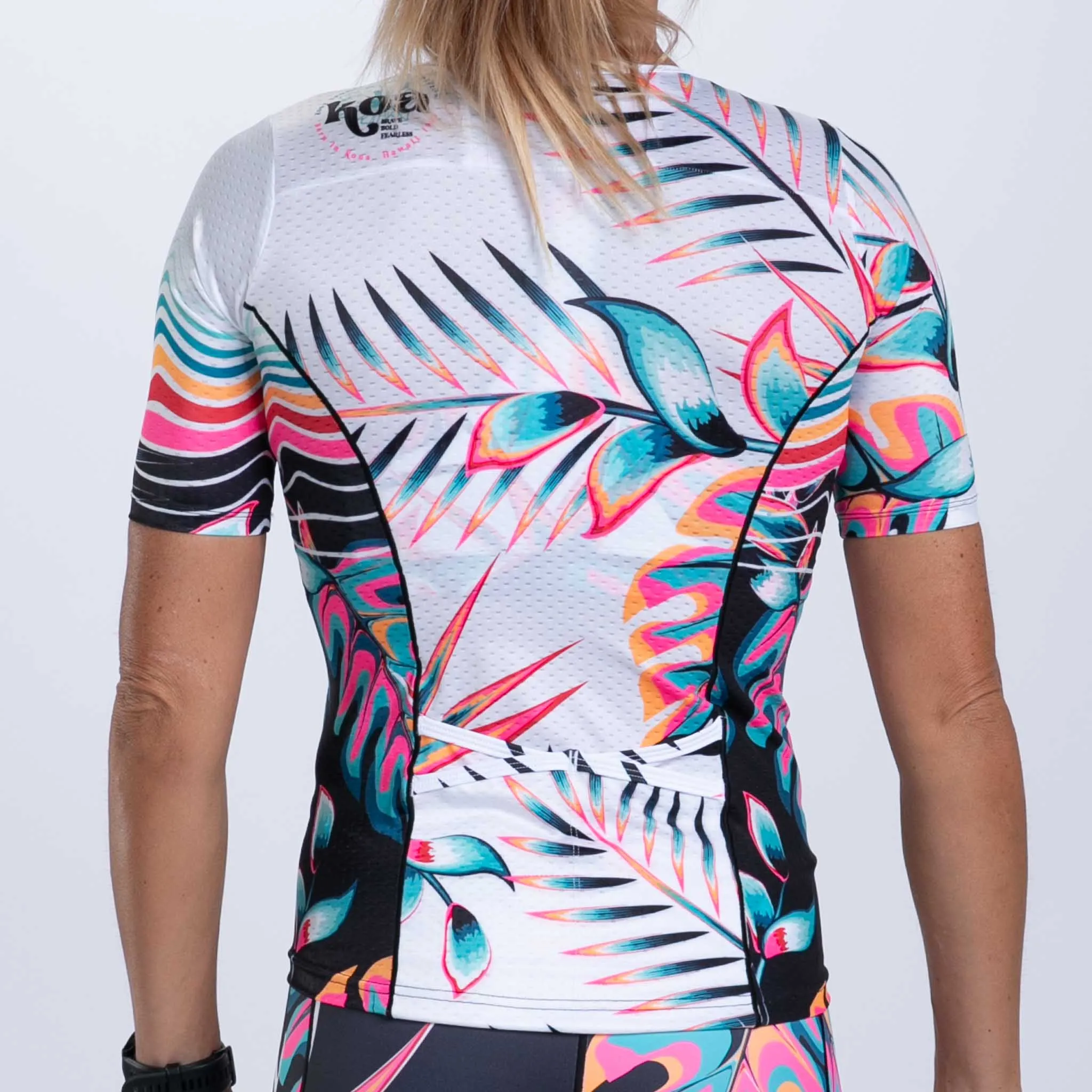 Women's Ltd Tri Aero Jersey - Koa Tropical