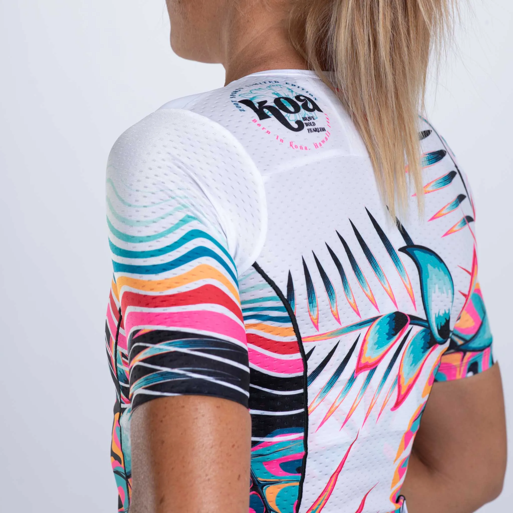Women's Ltd Tri Aero Jersey - Koa Tropical