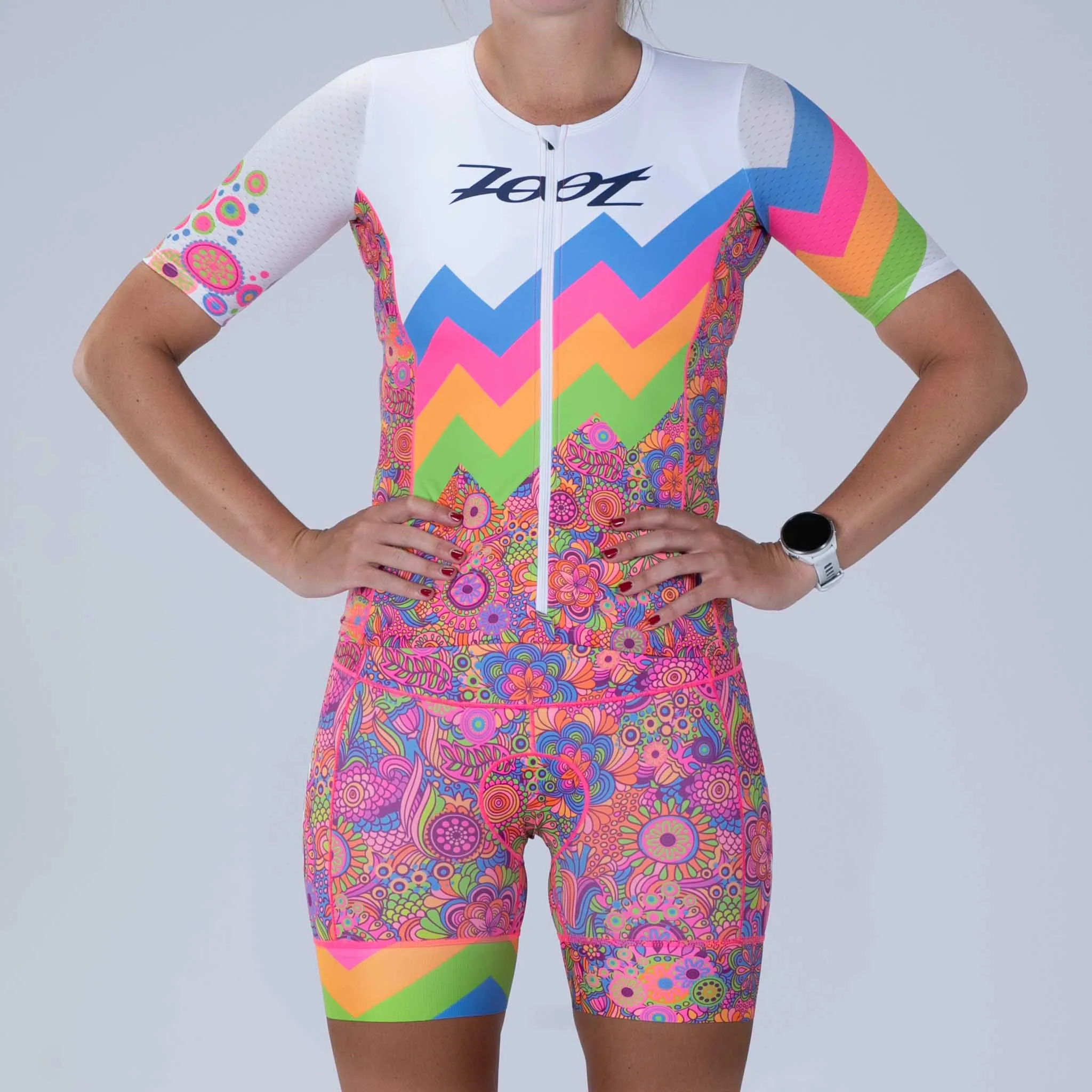 Womens LTD Triathlon Aero Jersey - Salty Groove