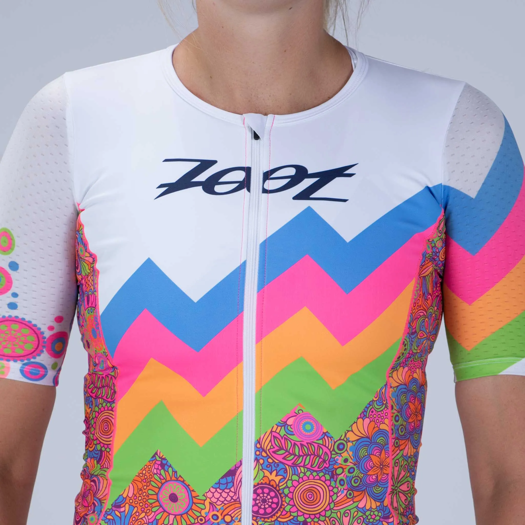 Womens LTD Triathlon Aero Jersey - Salty Groove